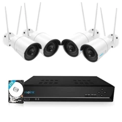 SUPER DEAL Reolink RLK8-410B4-W 4MP Draadloos Camerasysteem Wit