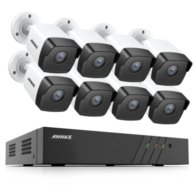 SUPER DEAL ANNKE ACS-8 N48-I51DL-8 5MP 8CH PoE Camerasysteem 1 SUPER DEAL ANNKE ACS-8 N48-I51DL-8 5MP 8CH PoE Camerasysteem
