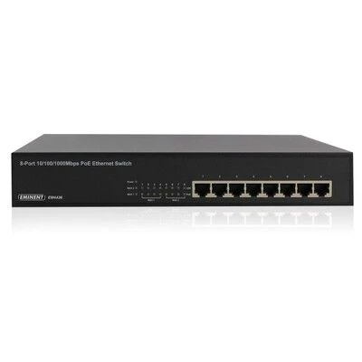 Eminent EM4436 8-Poorts Gigabit Switch, 8 PoE Poorten 4 Eminent EM4436 8-Poorts Gigabit Switch, 8 PoE Poorten - Afbeelding 4